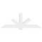 Ekena Millwork Kennewick Architectural Grade PVC Gable Bracket, 84"W x 31 1/2"H x 6"D x 6"F, 9/12 Pitch GBP084X32X0606KEN00 - alternate 2